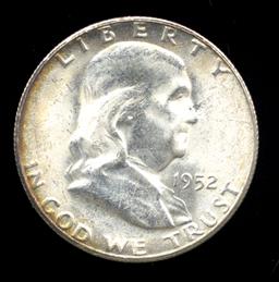 1952-S ... CH BU  UNC ... Franklin Half Dollar
