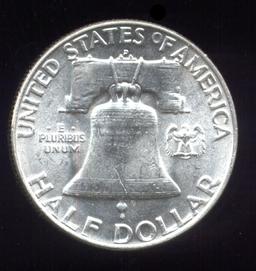 1954-D ... CH / GEM  BU  UNC ... Franklin Half Dollar
