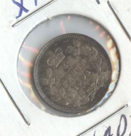 1901 CANADA 5c SILVER