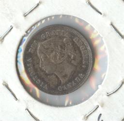 1901 CANADA 5c SILVER
