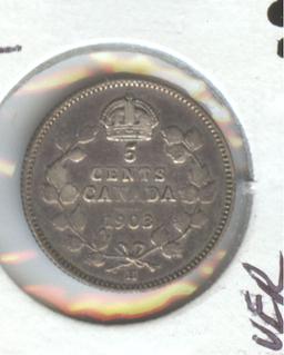 1903-H CANADA 5c SILVER