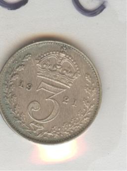 *1921 GREAT BRITAIN 3 PENCE