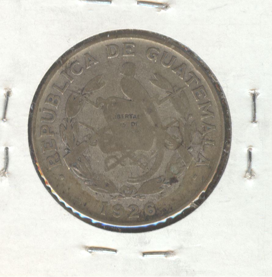 *1926 GUATEMALA 1/4 QUETZAL