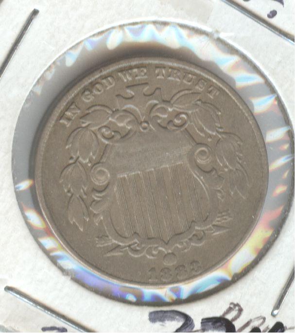 1883 SHIELD NICKEL