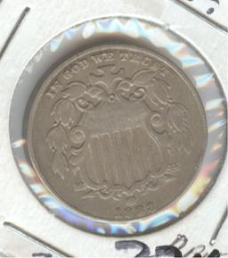 1883 SHIELD NICKEL