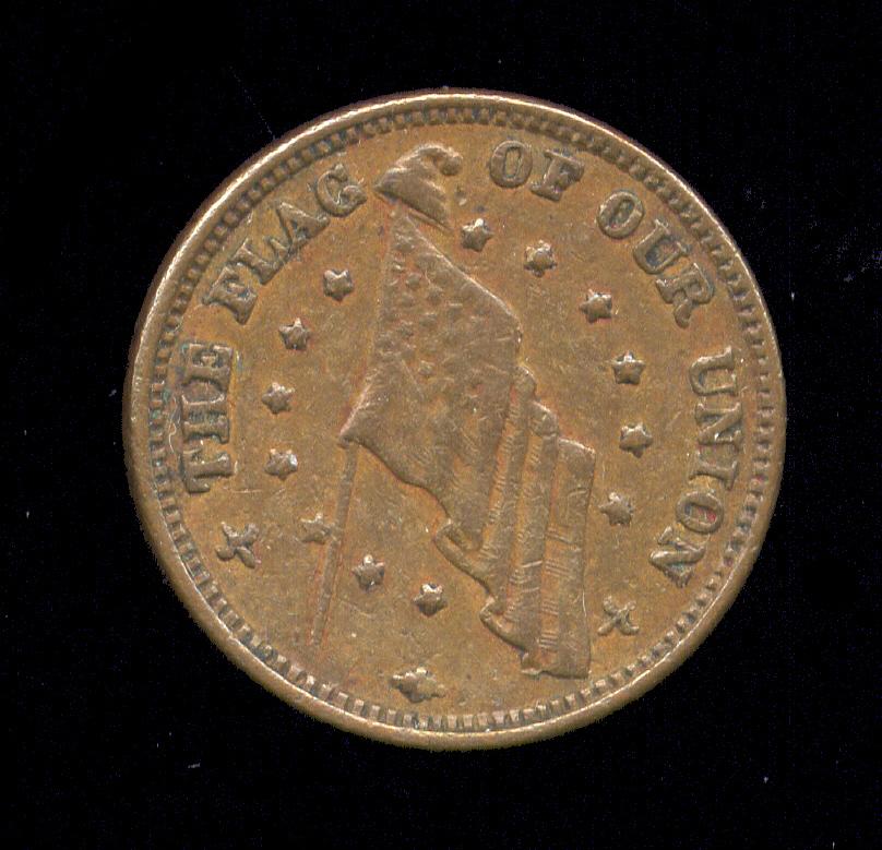 No Date ... Flag of Our Union ... Civil War Token