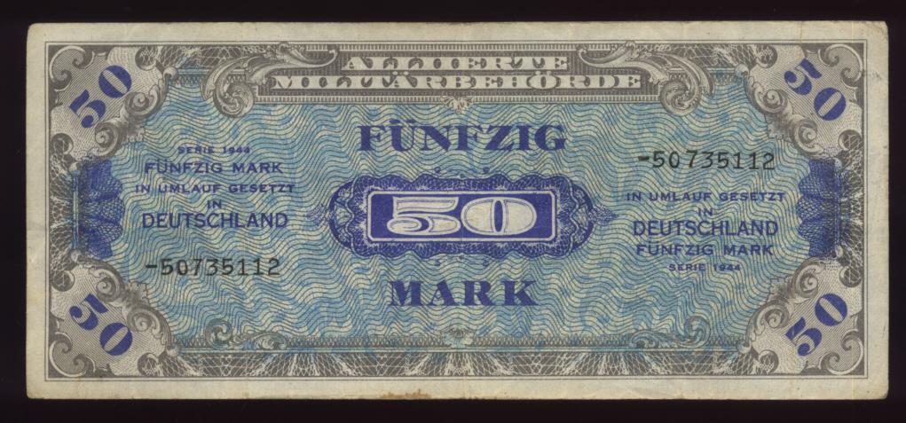 50 Marks ... Allied Currency WW2 Germany