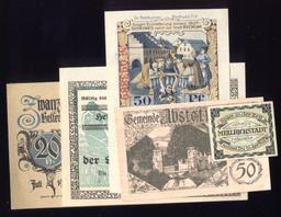 5 Notes ... 1920 Notgeld ... Old Money