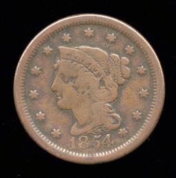 1854 ... Large Cent