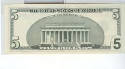 SERIES 1999 $5 FRN STAR NOTE