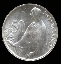 * 1947 ... 50 Let - UNC - Silver .... Czechoslovakia