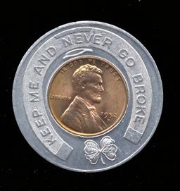The Rexall One Cent ... BU ... Encased Penny