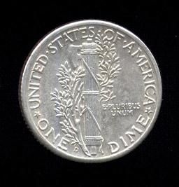 1943-D ... BU  UNC ... Mercury Dime