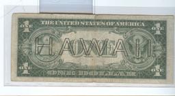 SERIES 1935-A $1 SILVER CERTIFICATE, HAWAII OVERPRINT