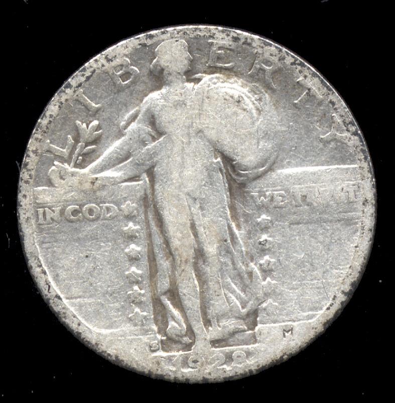1928-S ... Inverted "S" ... Standing Liberty Quarter