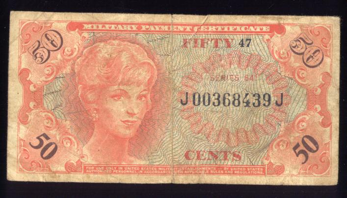 MPC -- 50 Cents ... Series 641 ... Military Payment Certificate