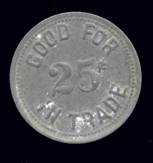 S & H ... Good for 25 Cents ... Old Token