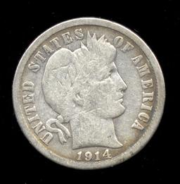 1914-D ... Barber Dime