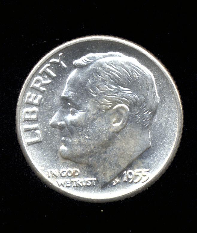 1955-D ... BU UNC ... Roosevelt Dime