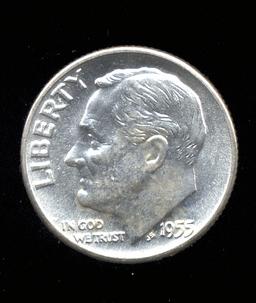 1955-D ... BU UNC ... Roosevelt Dime