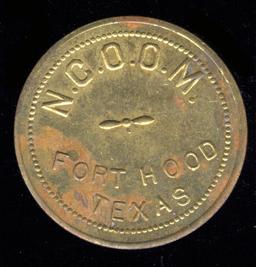 Fort Hood, TX ... NCO Club Token ... Good for 25 Cents