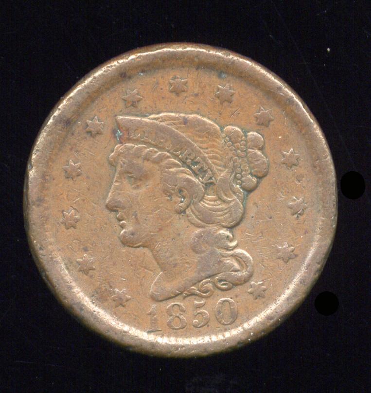 1850 ... VF ... Large Cent