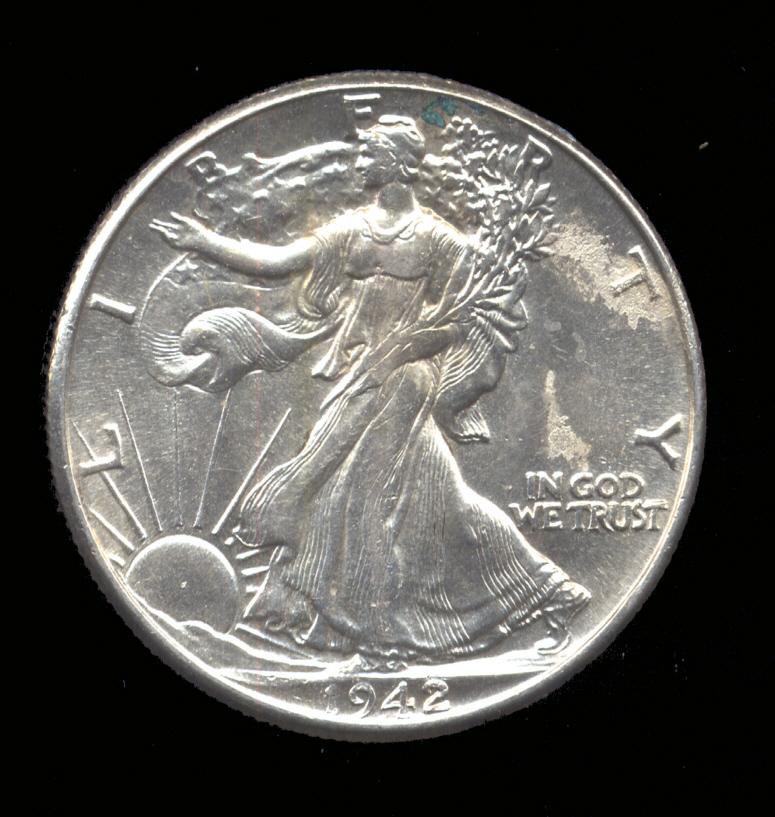 1942 ... BU UNC ... Walking Liberty Half Dollar