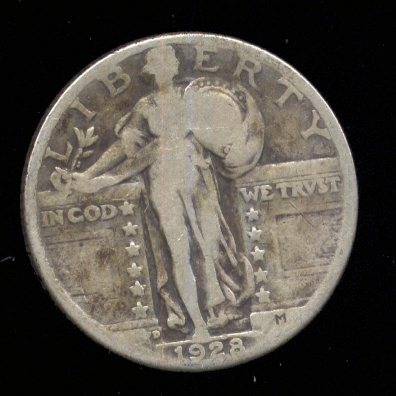1928-D ... Bold Clear Date ... Standing Liberty Quarter