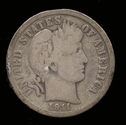 1911-D ... Barber Dime