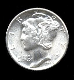 1945-D ... FSB? ... GEM ... Mercury Dime