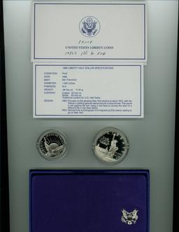 1986-S TWO COIN PROOF SET