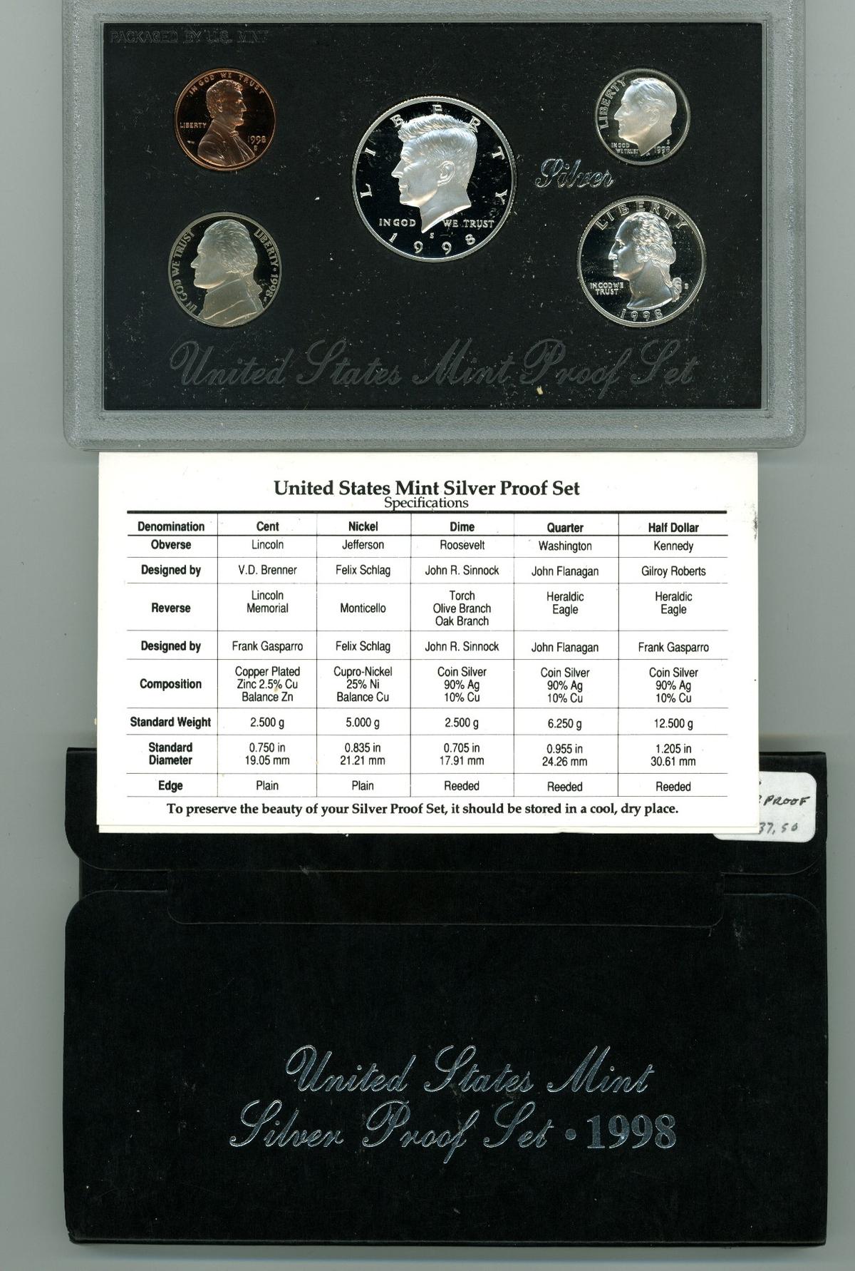 1998-S SILVER PROOF SET