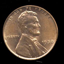 1938 ... BU  UNC ... Lincoln Cent