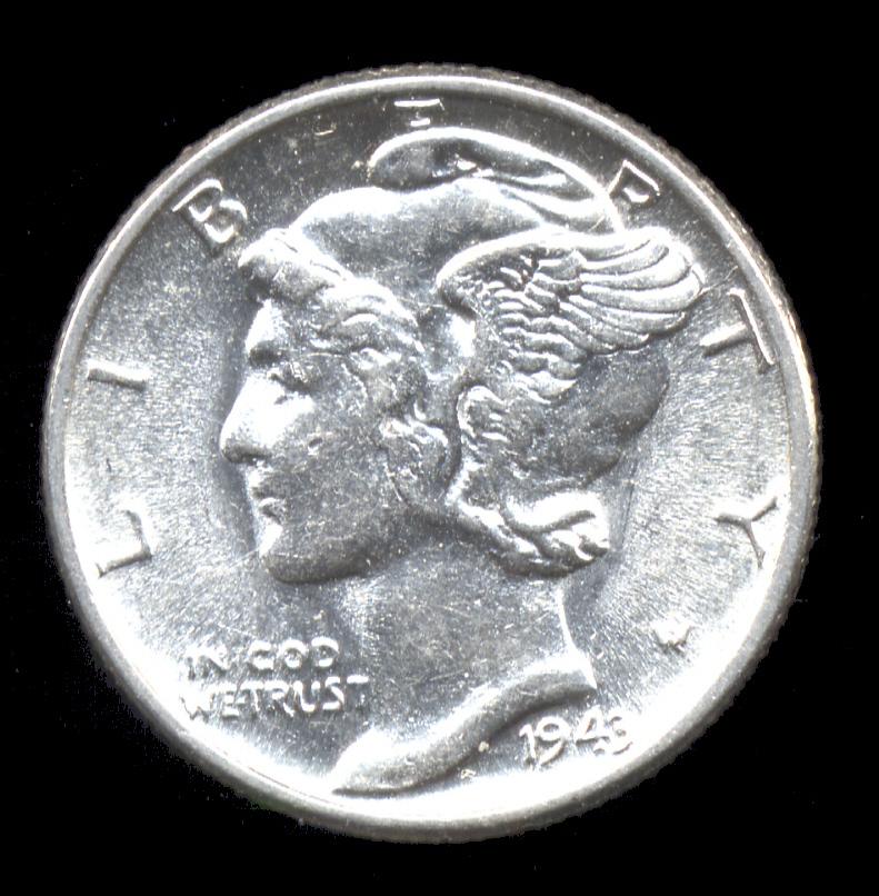 1943 ... High Grade ... Mercury Dime