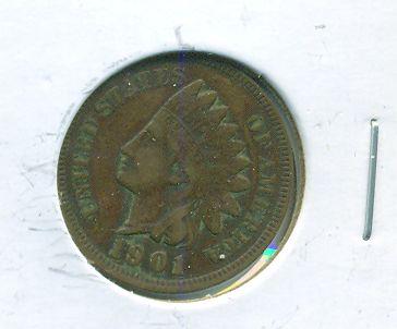 1901 INDIAN HEAD CENT