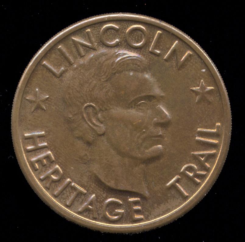 Lincoln Heritage Trail ... Dollar Size Token