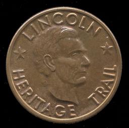 Lincoln Heritage Trail ... Dollar Size Token