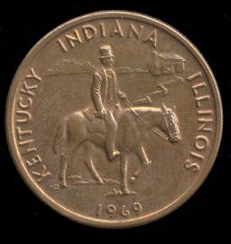 Lincoln Heritage Trail ... Dollar Size Token