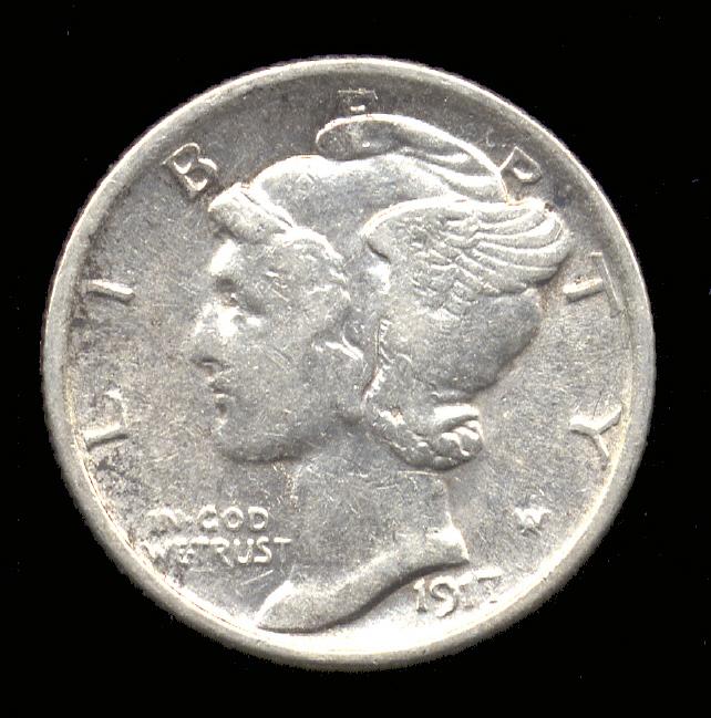 1917 ... Better Grade ... Mercury Dime