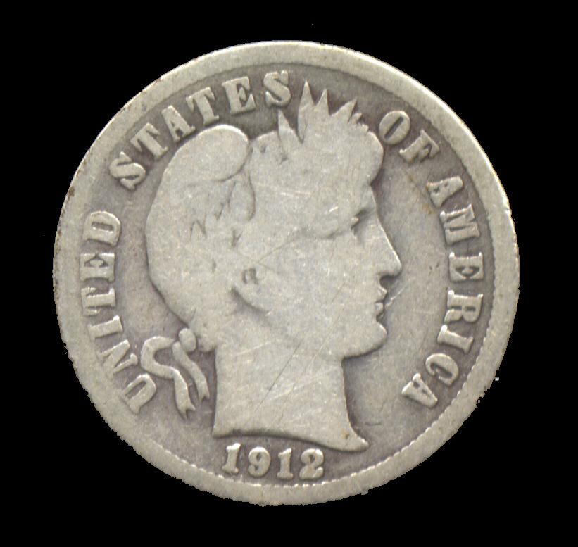 1912-S ... Barber Dime