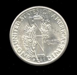 1944-D ... FSB  BU  UNC ... Mercury Dime
