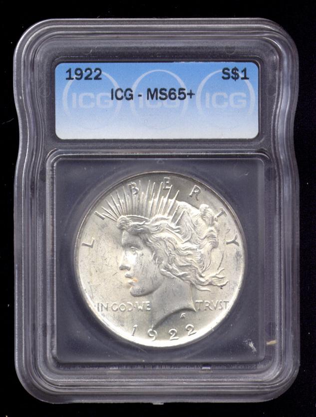 1922 ... MS-65+ ... Peace Dollar