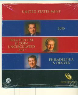 2016-P&D PRESIDENTIAL $1 UNC SET