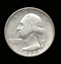 1937-S ... Silver Washington Quarter