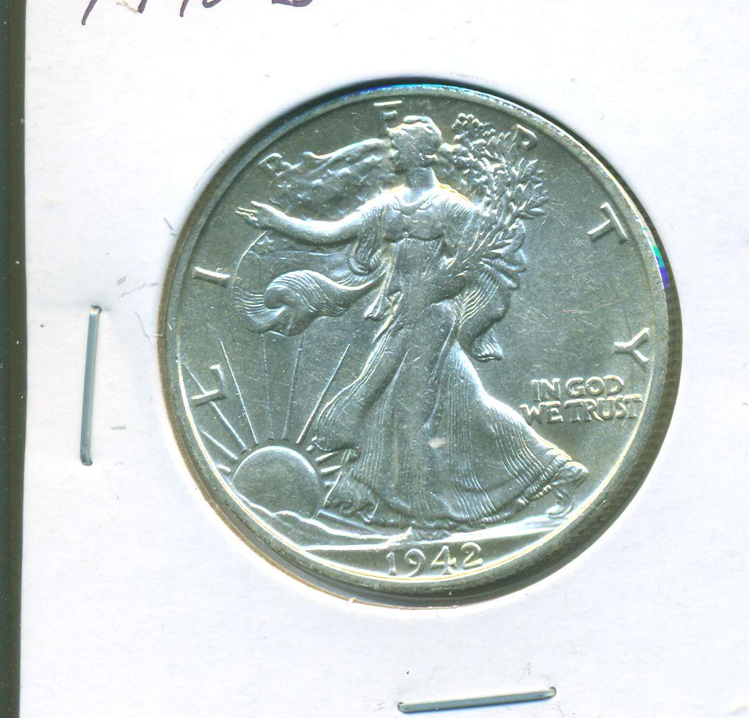 1942-S WALKING LIBERTY HALF