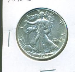 1942-S WALKING LIBERTY HALF