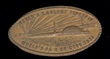 World's Fair Chicago 1934 ... Elongated Cent