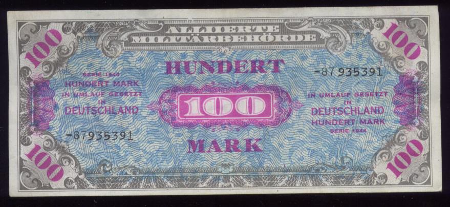 1944 ... Allied Military Currency ... 100 Marks