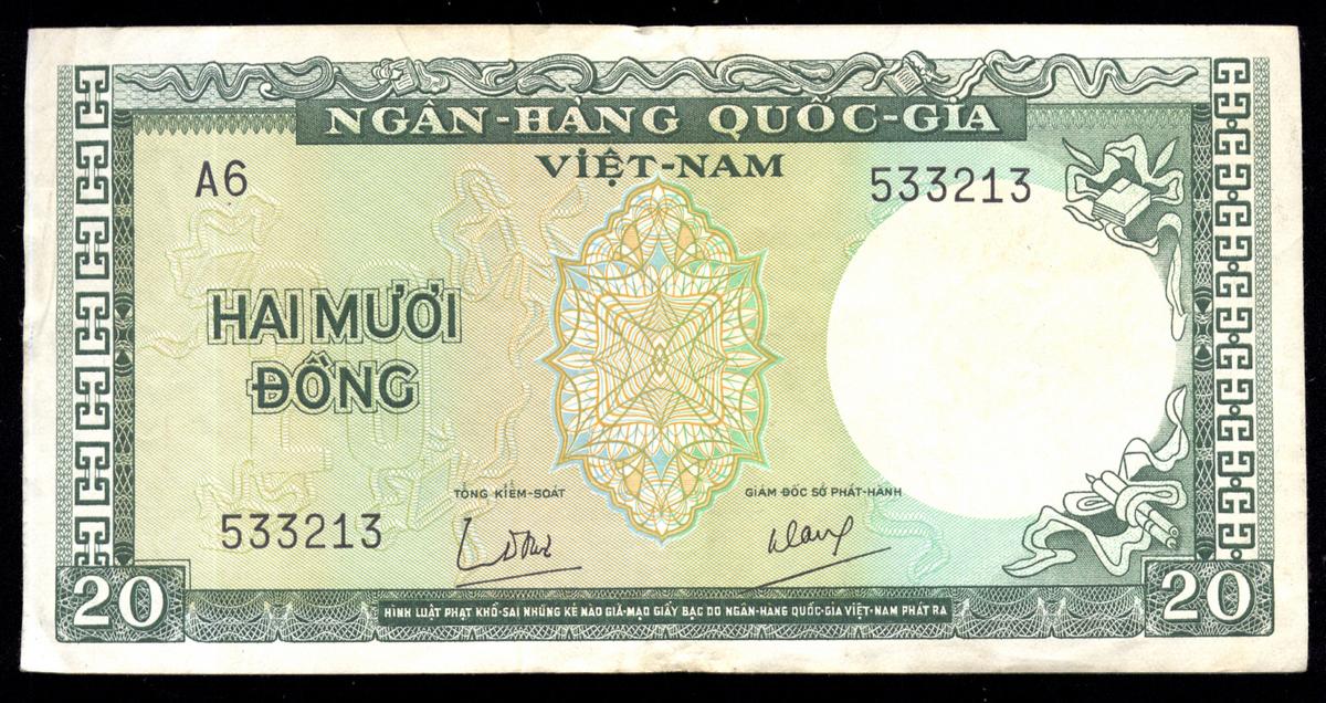Viet-Nam ... 20 Dong ... Old Banknote