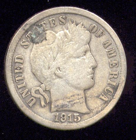 1915 ... Barber Dime
